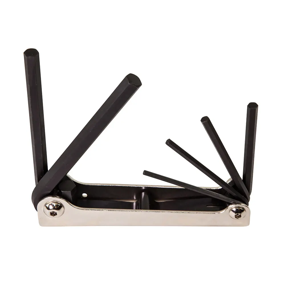 Folding Hex Key Set, Six-Key, Metric Sizes 1