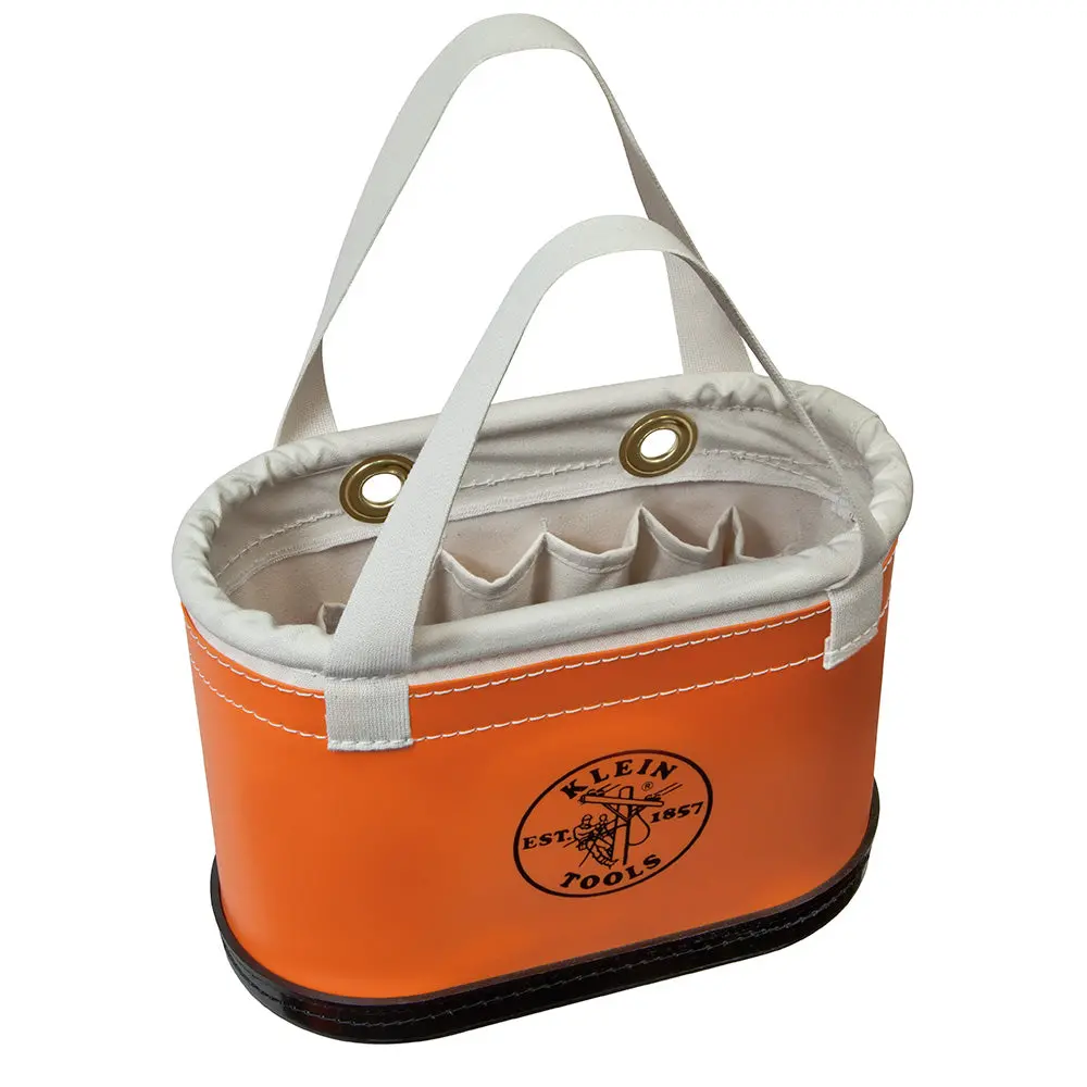 Hard Body Oval Bucket Orange/White 1