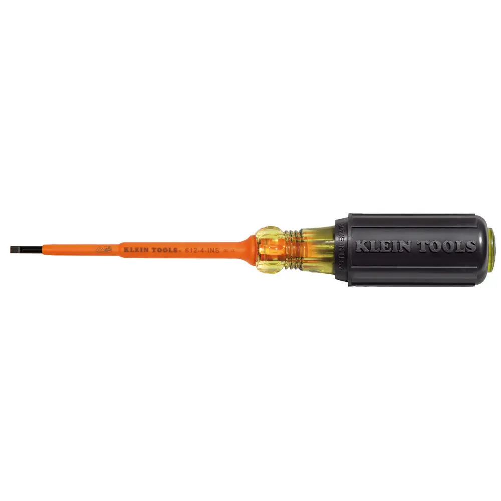 Insulated 1/8-Inch Slotted Screwdriver, 4-Inch 1