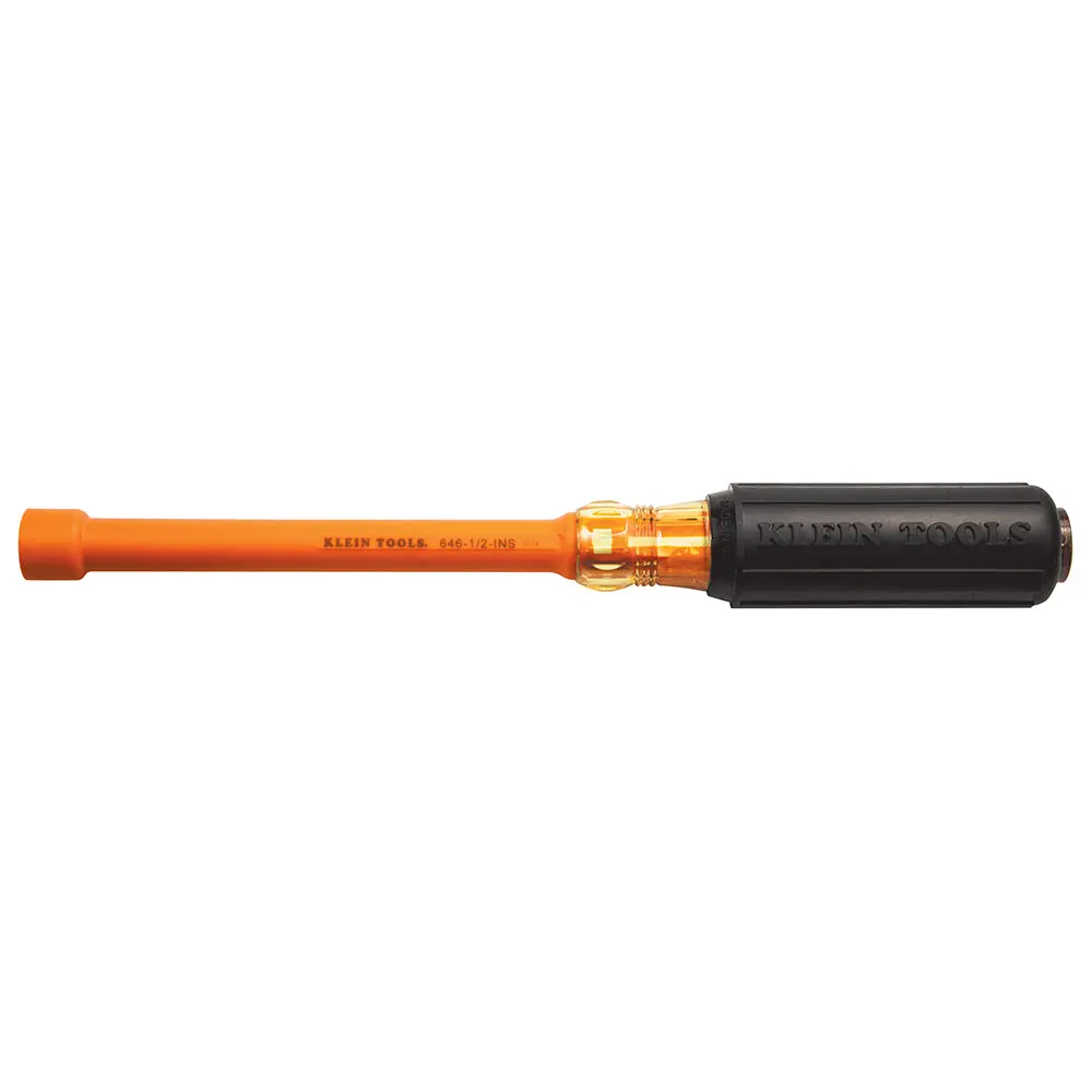 Insulated Nut Driver, 1/2-Inch Hex, 6-Inch 1