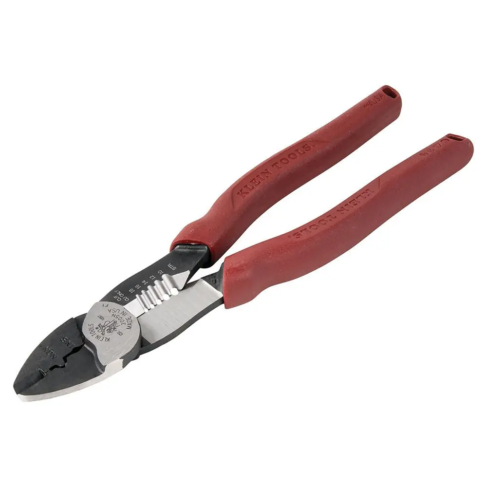 Klein Tools Forged Steel Wire Crimper, Cutter, Stripper 1