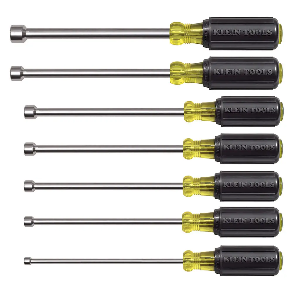 Magnetic Nut Driver Set, 6-Inch Shafts, 7-Piece 1