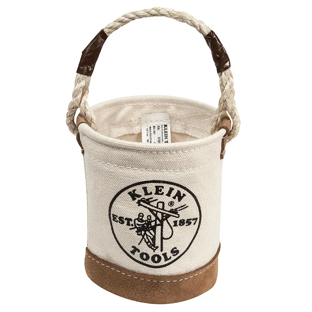 Mini Leather-Bottom Bucket 1