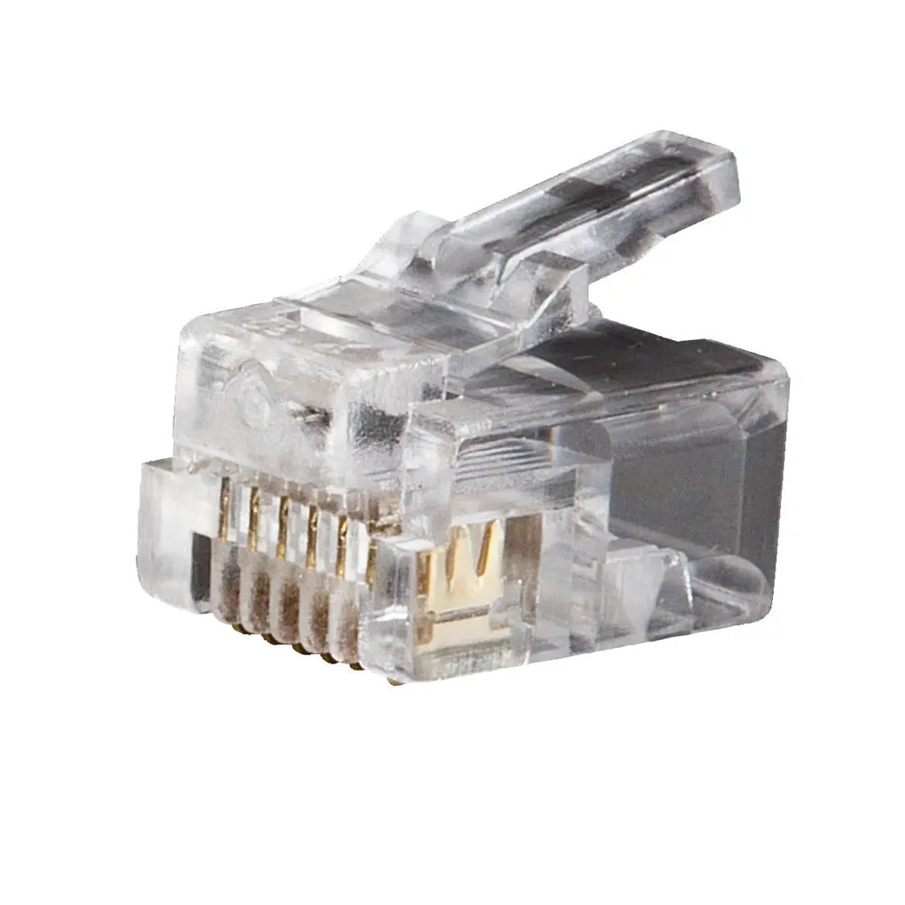 Modular Telephone Plugs Rj11 6P6c, 25-Pack 1