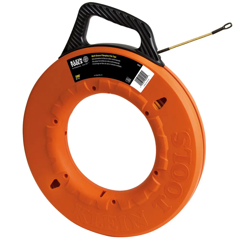 Multi-Groove Fiberglass Fish Tape 200-Foot 1