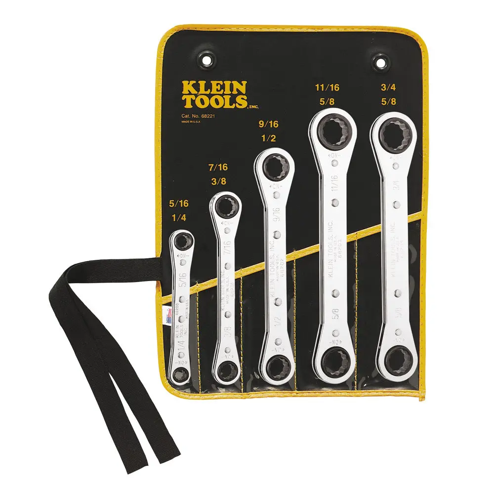Ratcheting Box Wrench Set, 5-Piece 1
