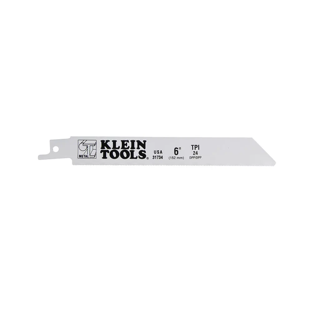Recip Saw Blade, 24 Tpi, For 18 Gauge, 6-Inch 1