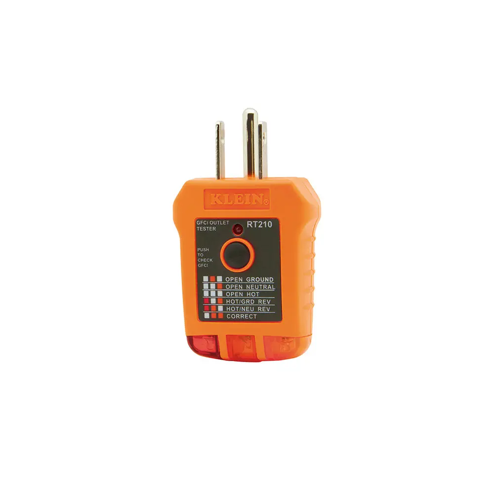 Rt210 - Klein Tools Gfci Receptacle Tester 1