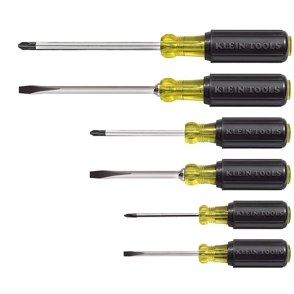 Screwdriver Set, Cushion Grip, 6-Piece 1