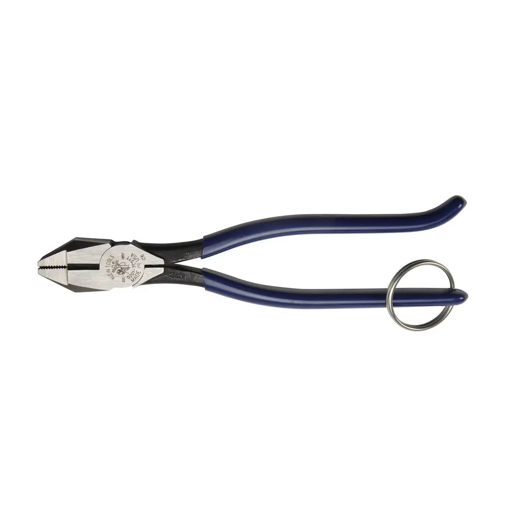 Slim Ironworker Pliers With Tether Ring 1