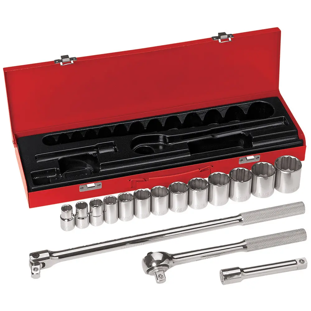 Socket Wrench Set, 1/2-Inch Drive, 16-Piece 1