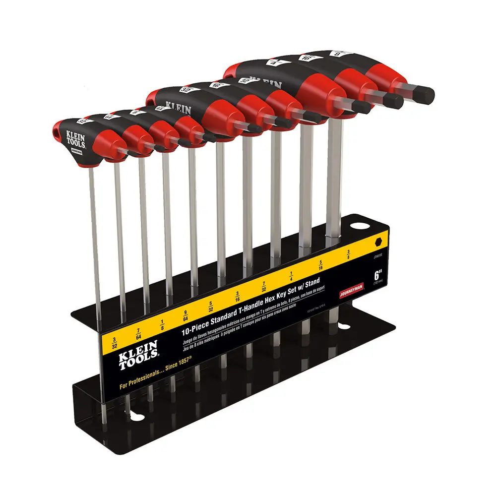 T-Handle Set With Stand, Sae, 9" Blade 10 Pc 1