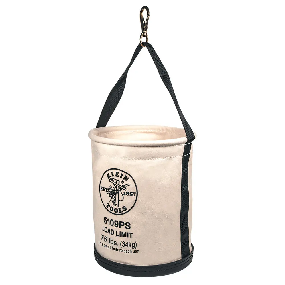 Wide Straight Wall Bucket With Pocket/Snap 1