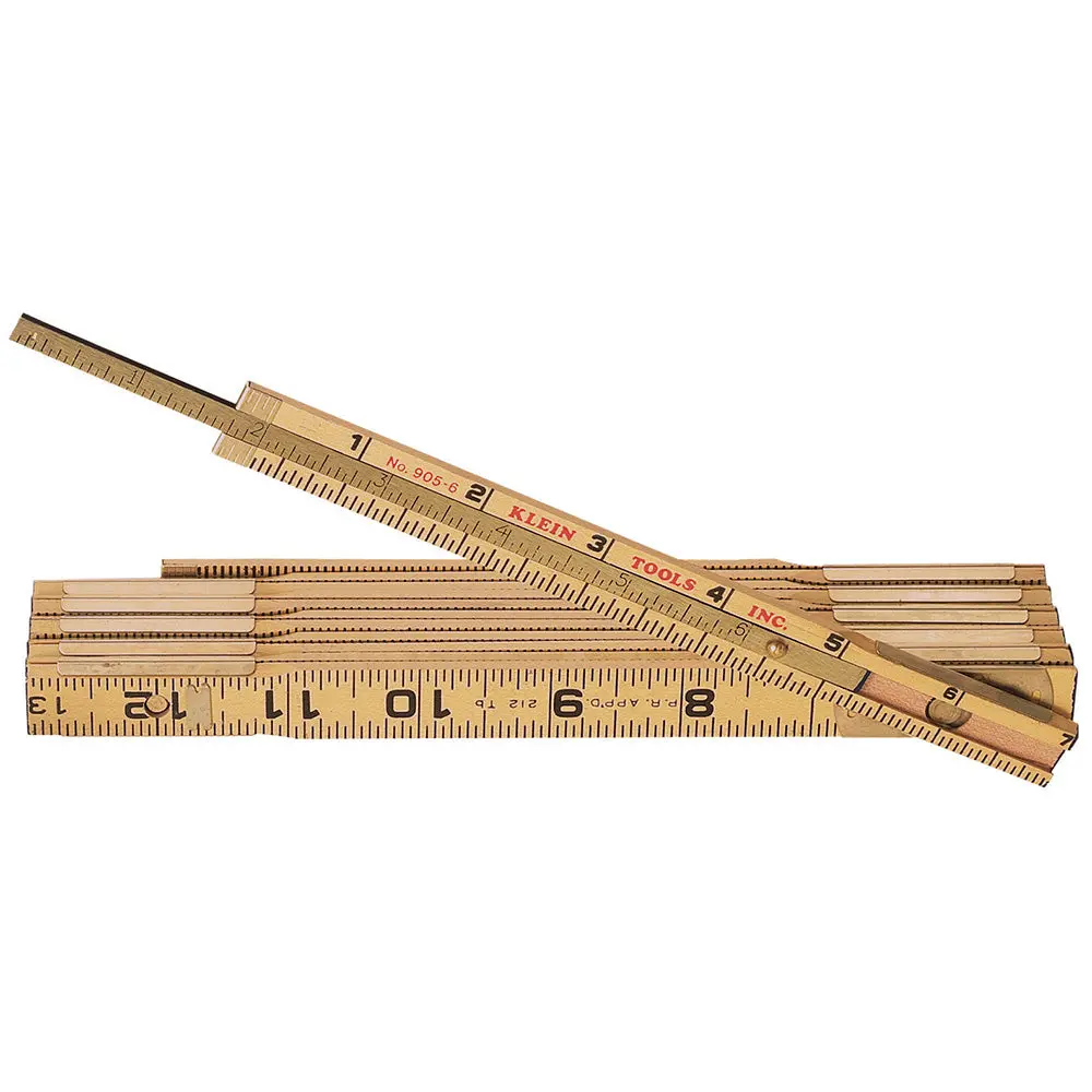 Wood Folding Rule With Extension 1