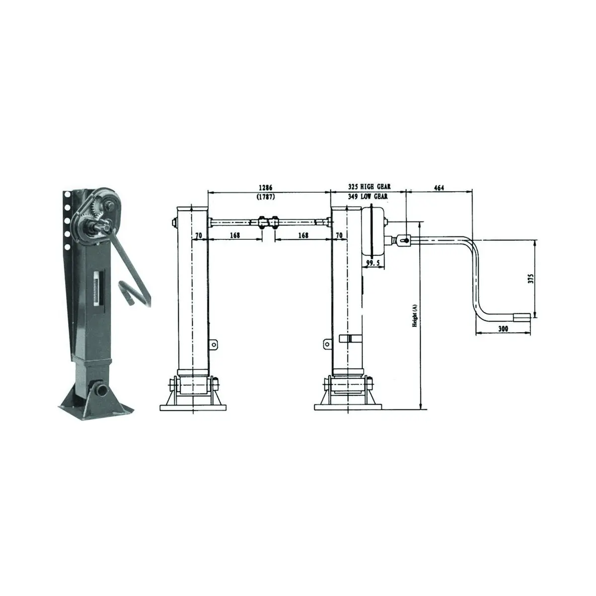 Fortpro Trailer Landing Gear 1