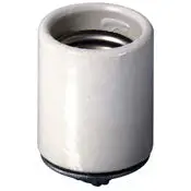 10045 White Glazed Porcelain Lampholder Terminal Screws Cap & Liner 660W 250V 1