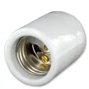 10088 White Glazed Porcelain Lampholder With Terminal Screw 660W 250V 1