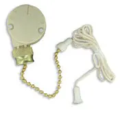 1689 Brass Pullchain Switch - 3-Speed, 4-Position, Push-In Wiring 1