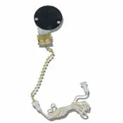 1690 Brass Pullchain Switch - 2 Speed, 3 Position With #6 Chain, 3A, 250Vac 1