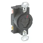 23030-L Power Interrupting Receptacle, 2-Pole 3-Wire, 20A 125V 1