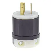 2331 Black Plug Locking 2-Pole 3-Wire Nema L7-20P 20A 277V Ac 1