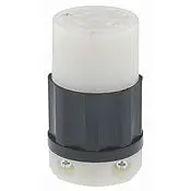 2343 Black Connector Locking 2-Pole 3-Wire Nema L8-20R 20A 480Vac 1