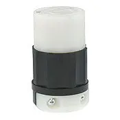 2363 Black Connector, Locking 3-Pole 3-Wire L10-20R 20A 125/250V 1