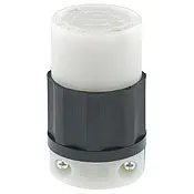 2413 Black Connector Locking 3-Pole 4-Wire L14-20R 20A 125/250V 1