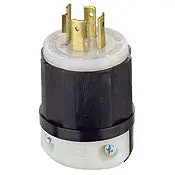 2431 Black Plug Locking 3-Pole 4-Wire 3-Phase L16 20P 20A 480V 1
