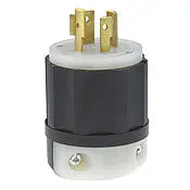 2451 Black Plug - 4-Pole, 4-Wire, 3-Phase, 20A, 277/480V, P19 20P 1