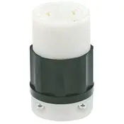 2463 Black Connector Locking 4-Pole 4-Wire 3-Phase L20 20R 20A 347/600V 1