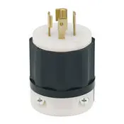 2531 Black Plug Locking 4-Pole 5-Wire 3-Phase L23 20P 20A 347/600V 1