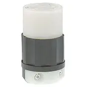 2643 Black Connector Locking 2-Pole 3-Wire L8-30R 30A 480Vac 1