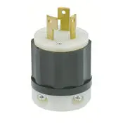 2691 Black Plug Locking 3-Pole 3-Wire 3-Phase L13-30P 30A 600V 1