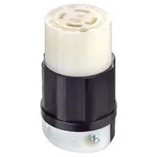2723 Black Connector Locking 3-Pole 4-Wire 3-Phase L15-30R 30A 250V 1