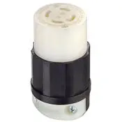 2753 Black Connector Locking 4-Pole 4-Wire 3-Phase L18-30R 30A 120/208V 1
