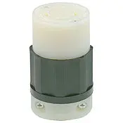 2763 Black Connector Locking 4-Pole 4-Wire 3-Phase L19-30R 30A 277/480V 1