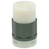 2773 Black 4-Pole 4-Wire 3-Phase Locking Connector, 30A 347/600V L20-30R 1