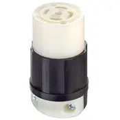 2823 Black Connector Locking 4-Pole 5-Wire L22 30R 30A 277/480V 1