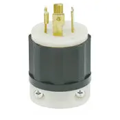 2831 Black Plug Locking 4-Pole 5-Wire L23 30P 30A 347/600V 1