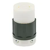 2833 Black Connector Locking 4-Pole 5-Wire 3-Phase L23 30R 30A 347/600V 1