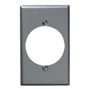 4927 Aluminum Wallplate - 1-Gang Standard Size Receptacle 1