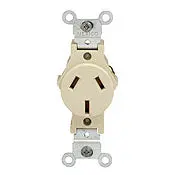 5032 Black Receptacle Single 2-Pole 3-Wire Non-Csa 20A 125/250V 1