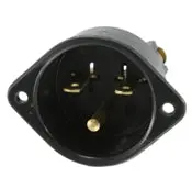 5240 Eb Motor Base Inlet, 2Po 3Wi, 15A-250V 1