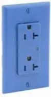 5380 Brown Duplex Receptacle 20A 125V - Non Alarmed, Back And Side Wired 1