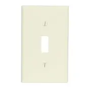 78001 Light Almond 1-Gang Toggle Wallplate With Captive Screws 1