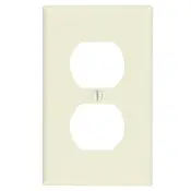 78003 Light Almond Wallplate - 1-Gang Duplex Receptacle With Captive Screws 1