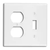 78005 Light Almond Wallplate - 2-Gang, 1 Toggle, 1 Duplex 1