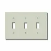 78011 Light Almond 3-Gang 3-Toggle Wallplate 1