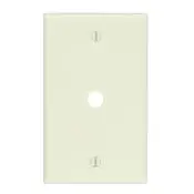 78013 Light Almond Wallplate - 1-Gang Phone/Cable .406 Hole Box Mount 1